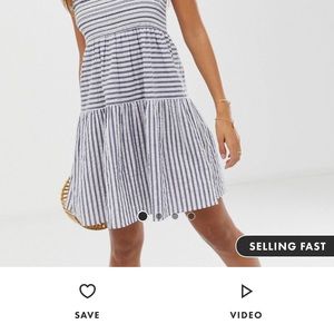 Asos design tiered smocked sundress